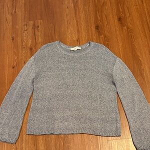 Loft, like new Smokey blue/grey cotton sweater, size M